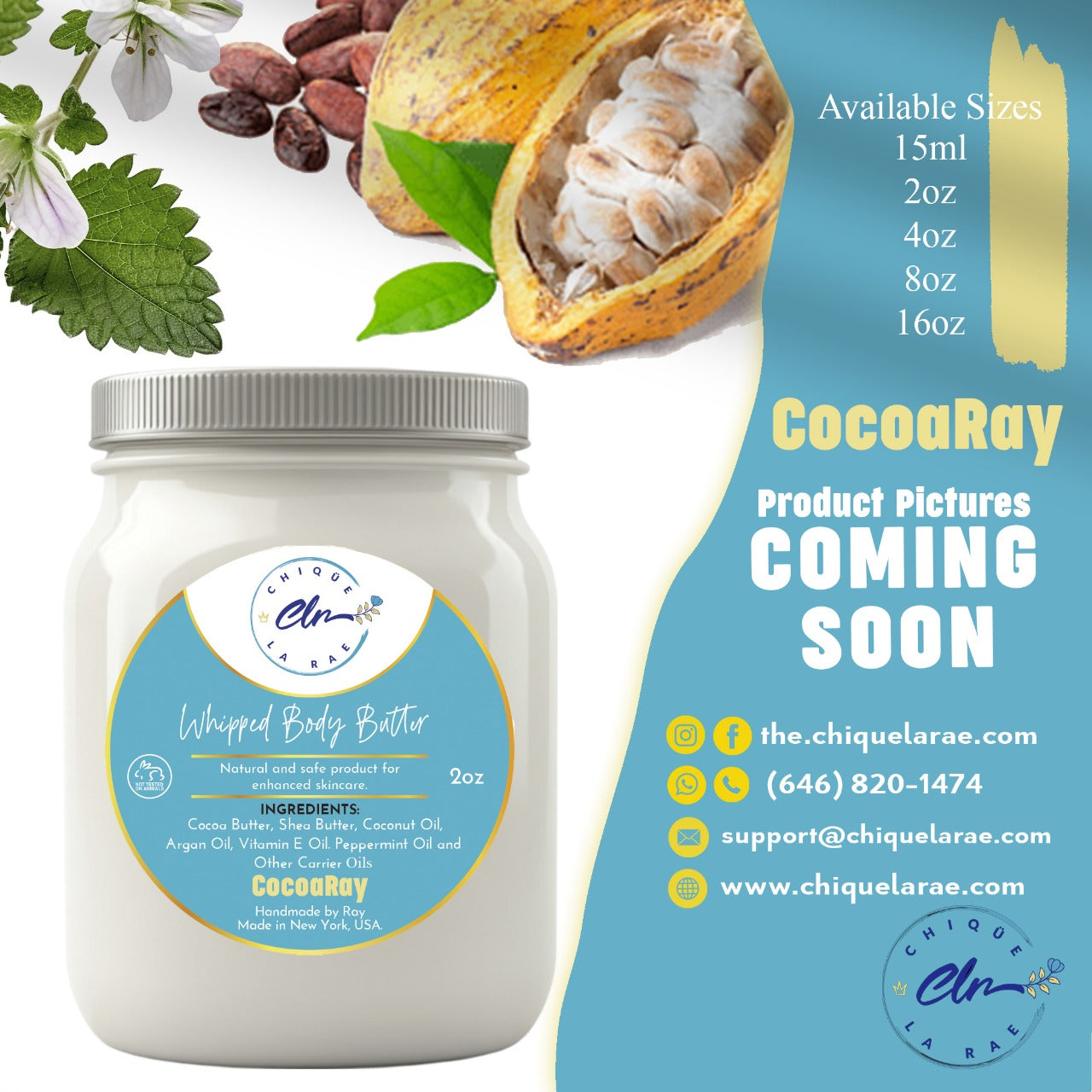 CocoaRay Whipped Body Butter 4oz